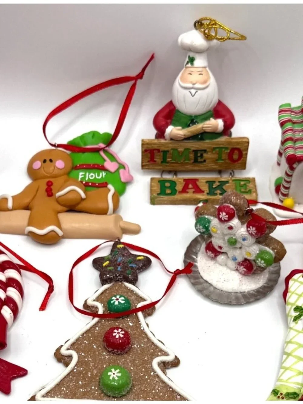 Christmas Holiday Ornament & Décor Lot Ornaments Candle Holders 16 Pieces